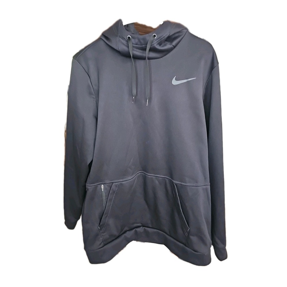 Nike Dri-FIT Standard Fit Hoodie Men's Large Blk CU6214-010 Sweatshirt Pullover